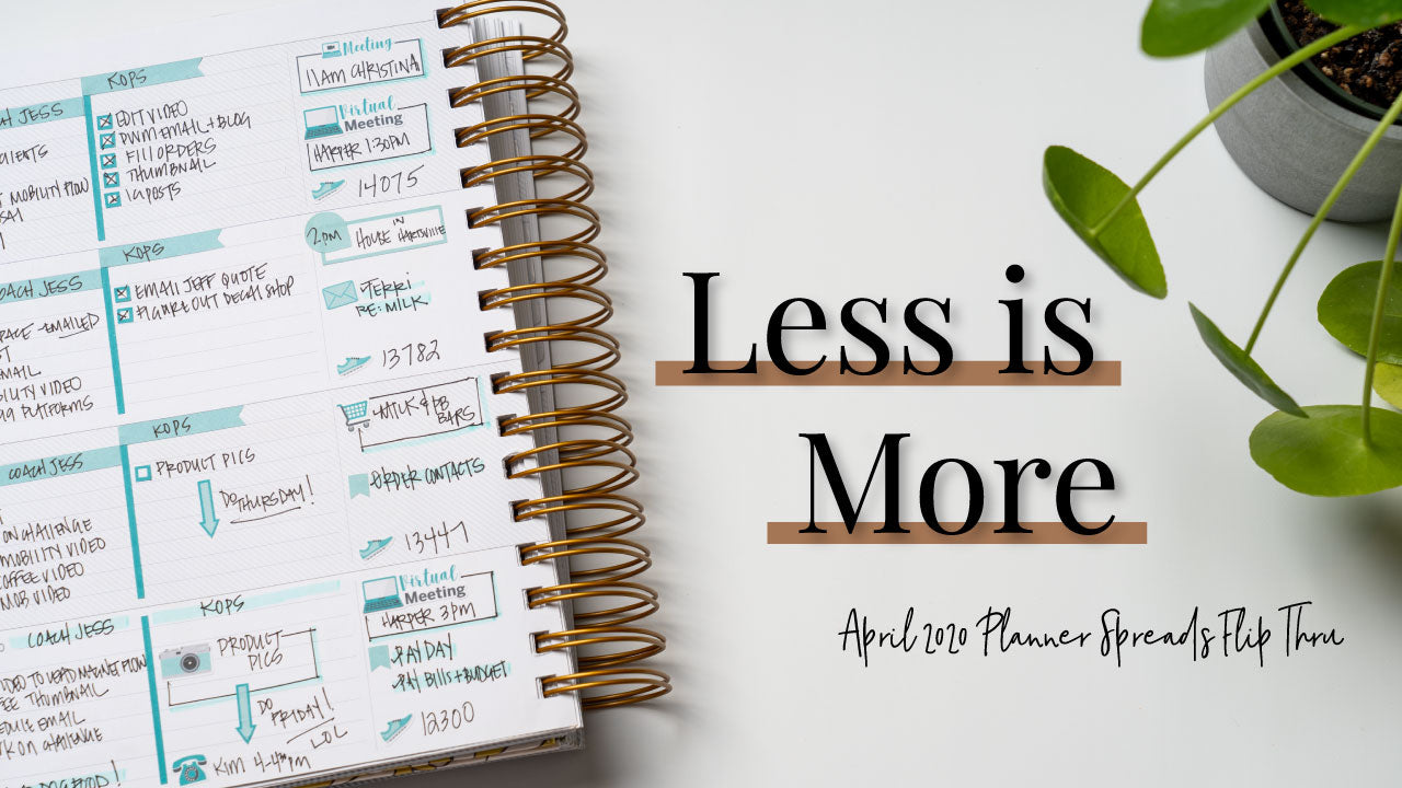 April 2020 Makse Life Horizontal Planner Spread Flip Thru