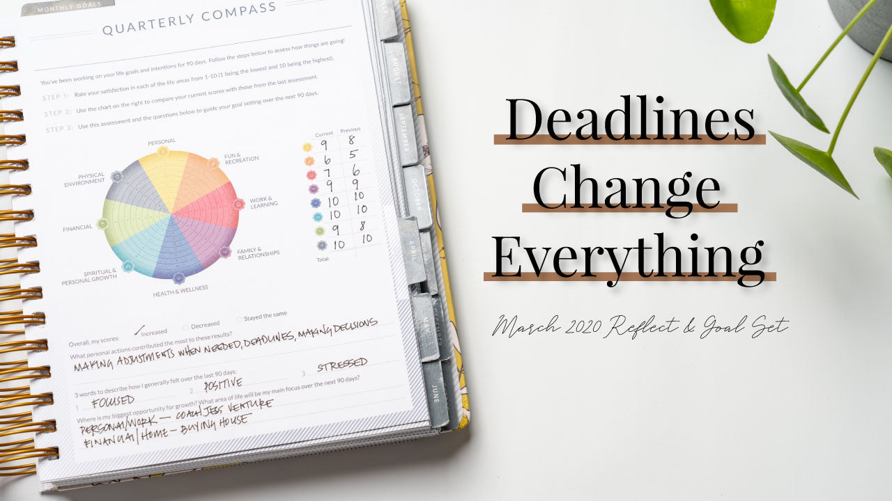 Deadlines Change Everything | March 2020 Reflect & Goal Set