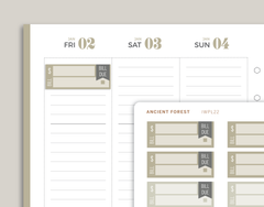 2 Tone Bill Due Label Planner Stickers for inkWELL Press Planners IWPL22