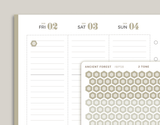 2 Tone Mini Hexagons Stickers for inkWELL Press Planners IWPS8