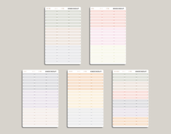 2 Tone Single Line Box Stickers for inkWELL Press Planners IWPL10