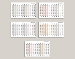 2 Tone FLEX Weekend Banner Stickers for inkWELL Press Planners IWPL23