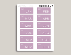 MONTH View Name Covers for Hobonichi Cousin HTM18