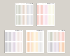 Solid FLEX Divider Washi Stickers for inkWELL Press Planners IWPS5