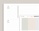 Solid FLEX Divider Washi Stickers for inkWELL Press Planners IWPS5