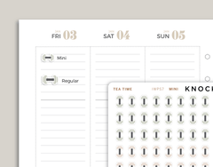 Dumbbell Icon Planner Stickers for inkWELL Press IWPS7