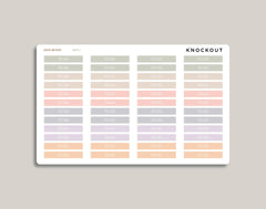Classic Header Stickers for inkWELL Press Planners IWPL1