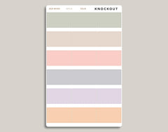 Half Box Stickers for inkWELL Press Planners IWPL14