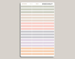 Single Line Box Stickers for inkWELL Press Planners IWPL10