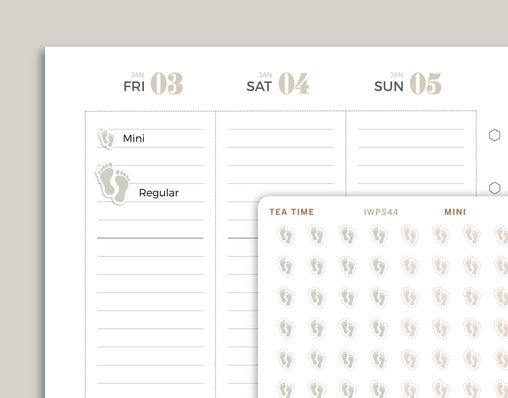 Baby Feet Icon Planner Stickers for inkWELL Press Planners IWPS44