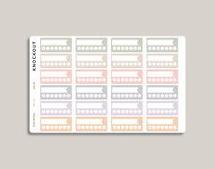 Daily Habit Tracker Planner Stickers for inkWELL Press Planners IWPL24