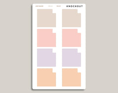 Monthly Box Planner Stickers for inkWELL Press Planners IWPL21