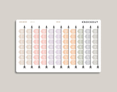 FLEX Weekend Banner Stickers for inkWELL Press Planners IWPL23