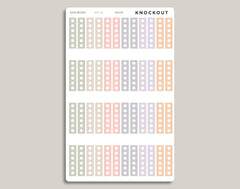 6 Hexagon Checklist Planner Stickers for inkWELL Press Planners IWPL16
