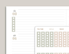 6 Hexagon Checklist Planner Stickers for inkWELL Press Planners IWPL16