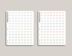 Yoga Icon Planner Stickers for inkWELL Press IWPS16