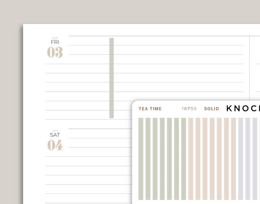 FLEX Divider Washi Stickers for inkWELL Press Planners IWPS5