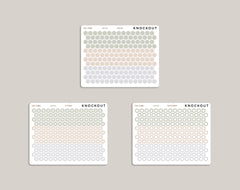 Mini Hexagons Stickers for inkWELL Press Planners IWPS8