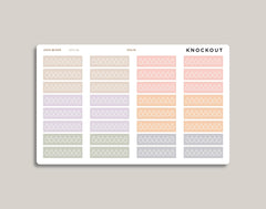 Daily Hydration Tracker Planner Stickers for inkWELL Press Planners IWPL28