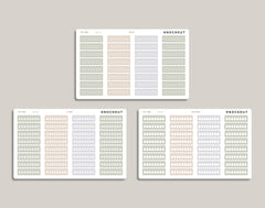 Daily Hydration Tracker Planner Stickers for inkWELL Press Planners IWPL28