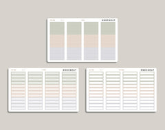 Monthly Label Planner Stickers for inkWELL Press Planners IWPL17