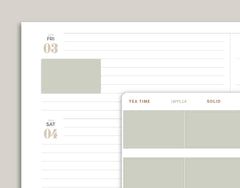 Half Box Stickers for inkWELL Press Planners IWPL14