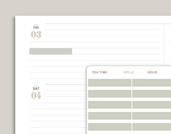 Single Line Box Stickers for inkWELL Press Planners IWPL10