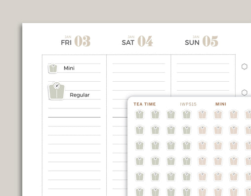 Scale Icon Planner Stickers for inkWELL Press Planners IWPS15