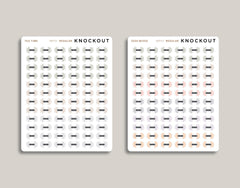 Dumbbell Icon Planner Stickers for inkWELL Press IWPS7