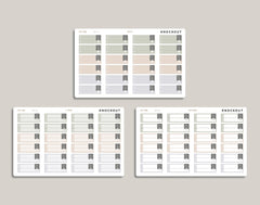 Bill Due Label Planner Stickers for inkWELL Press Planners IWPL22