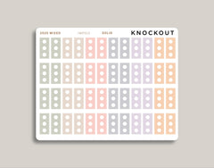 3 Hexagon Checklist Planner Stickers for inkWELL Press Planners IWPS13