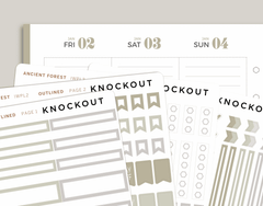 Outlined Classic Functional Sampler Kit for inkWELL Press Planners IWPL2