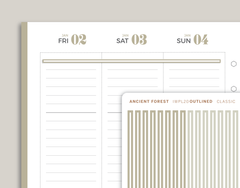 Outlined CLASSIC Divider Washi Strip Stickers for inkWELL Press Planners IWPL20