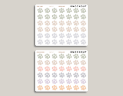 Paw Icon Stickers for inkWELL Press Planners IWPS17
