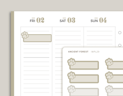 Pet Care Paw Planner Stickers for inkWELL Press Planners IWPL29