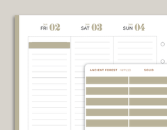 Solid Single Line Box Stickers for inkWELL Press Planners IWPL10