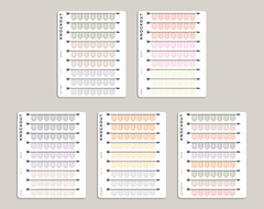 Solid CLASSIC Weekend Banner Stickers for inkWELL Press Planners IWPS10
