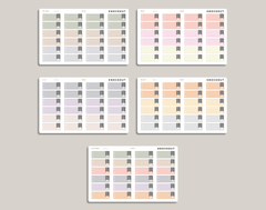 Solid Bill Due Label Planner Stickers for inkWELL Press Planners IWPL22