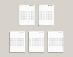 Time Strip Planner Stickers for inkWELL Press Planners IWPL4