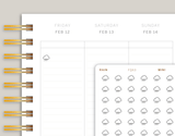 Transparent Rainy Day Weather Icon Planner Stickers FQ63