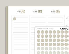 Transparent Dot Stickers for inkWELL Press Planners IWPS27