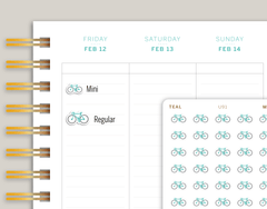 Bicycle Icon Planner Stickers for MakseLife Planner cover