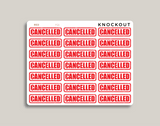 Transparent Cancelled Planner Stickers FQ1