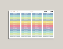 Header Stickers for Vertical MakseLife Planners R82