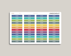 Header Stickers for Vertical MakseLife Planners R82