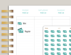 Credit Card Icon Planner Stickers for MakseLife Planner cover