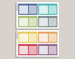 Daily Tasks Checklist Planner Stickers for MakseLife Planner R90