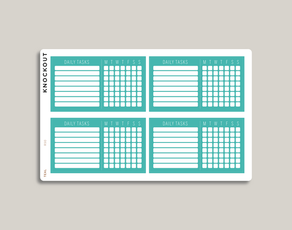 5 Habit Tracker Planner Stickers for MakseLife Planners R28 – Knockout  Print Shop