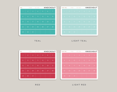 DAY View Day Number Covers for Hobonichi Cousin HTM20