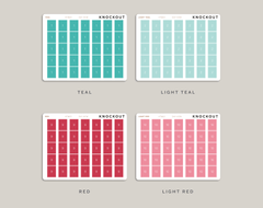 DAY View Month Number Covers for Hobonichi Cousin HTM22